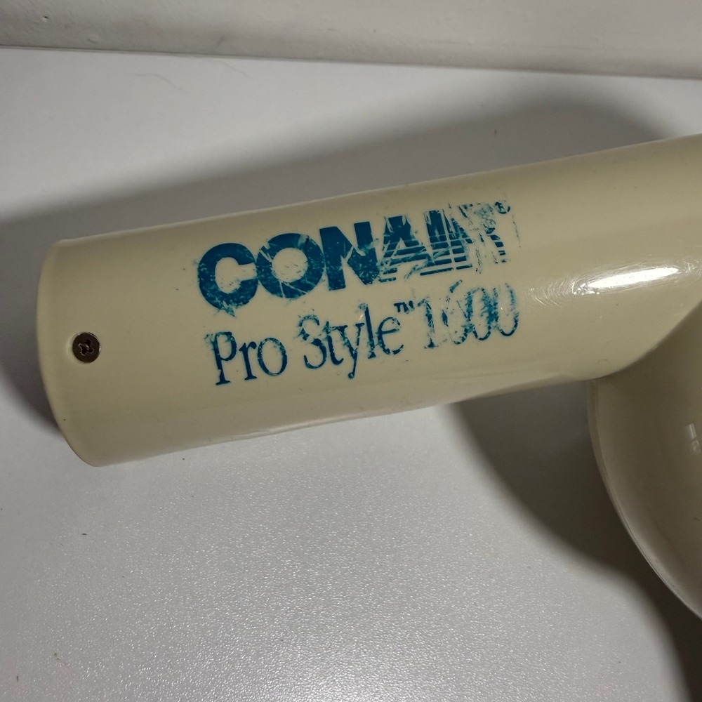 Conair Hair Dryer Pro Style 1600 Model 087A Cream Vintage 1600W Blow Dryer WORKS - Picture 2 of 7